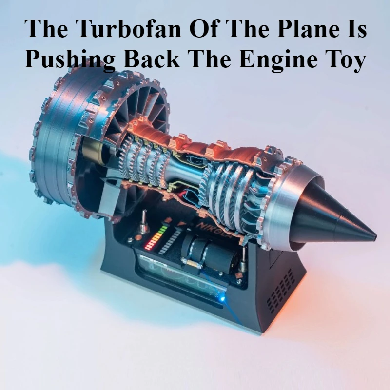 

TR900 Aviation Turbofan Engine Model Electric Positive and Reverse Push Brushless Motor Desktop Toy