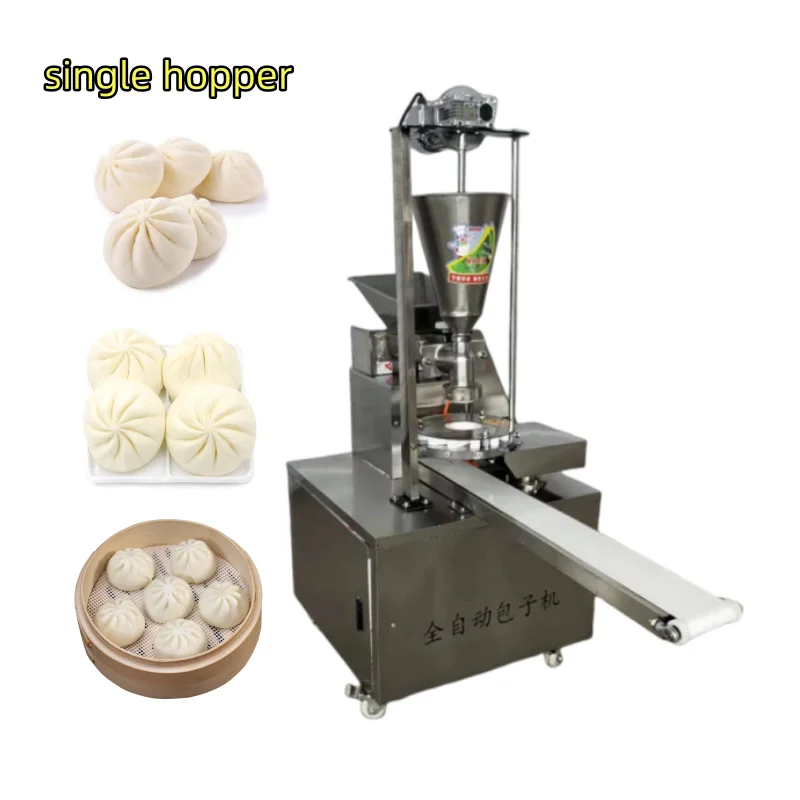 Single Hopper Automatic The Dim Sum Steam Stuffed Bun Make Baozi Machine Dumpling Bao Bun Momo Dimsum Xiaolongbao Maker Machine