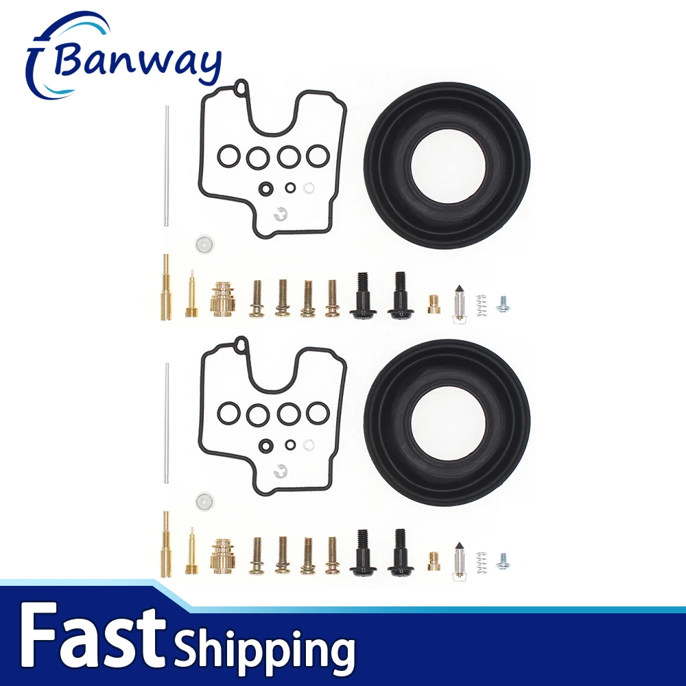 

2 Sets For SUZUKI SV650 SV650S SV 99-02 Carburetor Gaskets Jets Rebuild Repair Kit