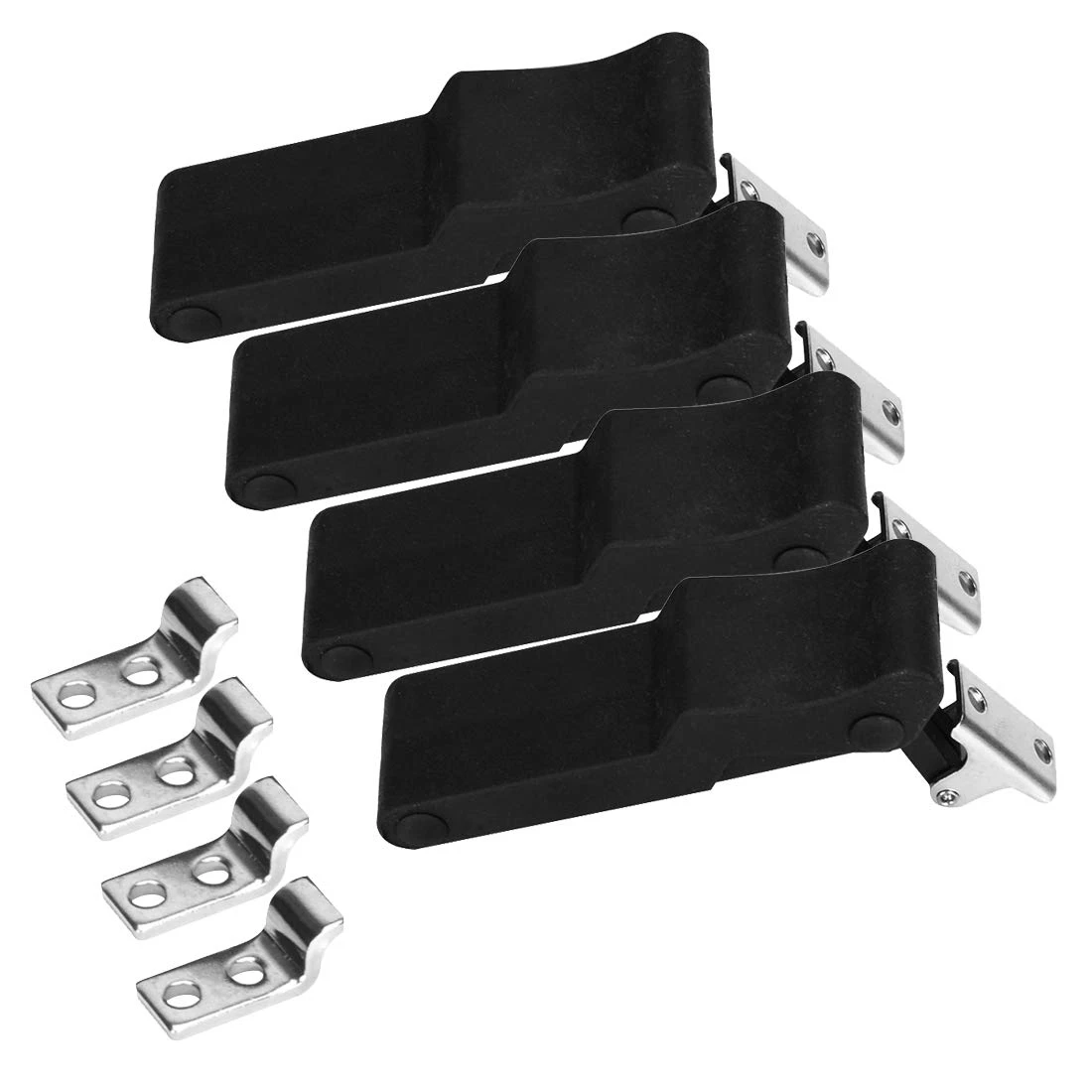 Durable-4X Flexible Soft Black Rubber Draw Latch For Cooler, Boat Compartment,Cargo Box For Polaris Sportsman 7081927