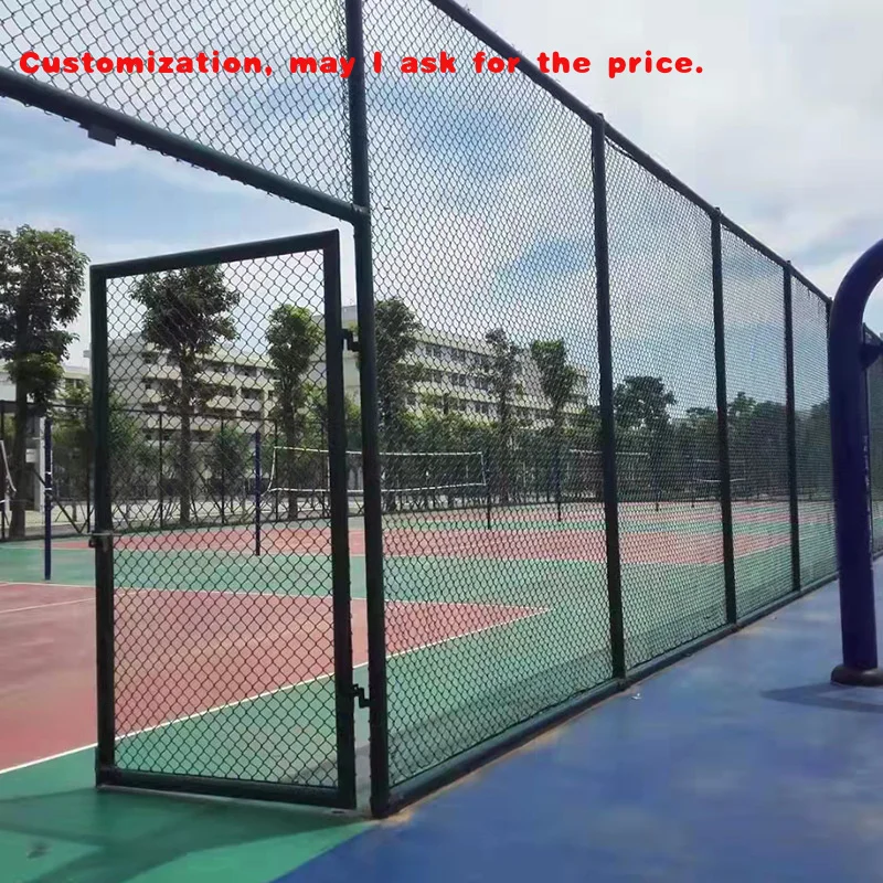 

custom.Dip Chain Link Field Fence Metal Barbed Wire and Sports Use