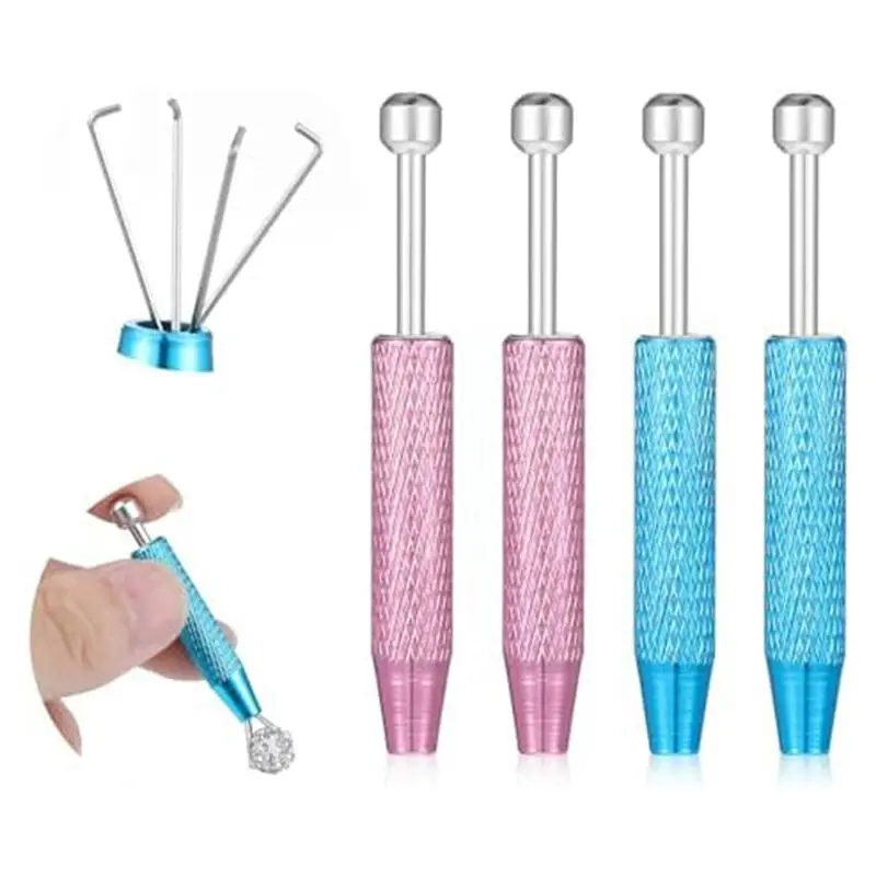 OLTRE-4Pcs Grabbing Pens Pick Up Tools For IC Chips Electronic Components Gemstones Pearlsgems Perforated Balls Small Parts