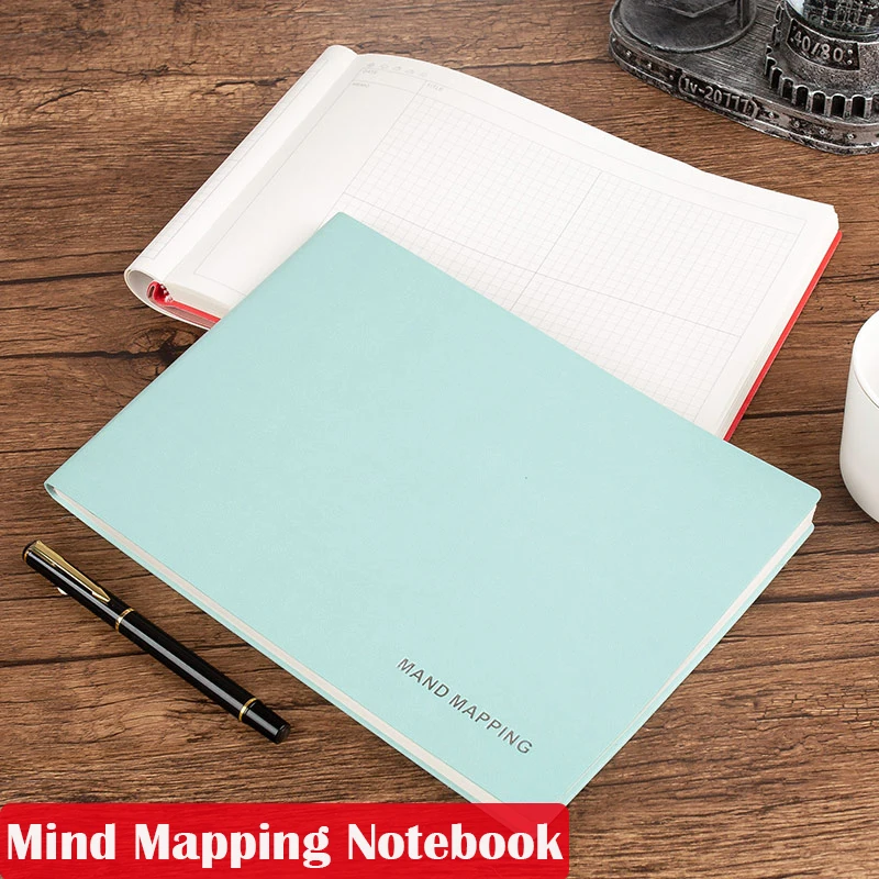 A4 B5 Mind Mapping Notebook Cornell Notebook College Student Map Grid Paper For Study Notes Combing  Meeting Records 100 Sheets