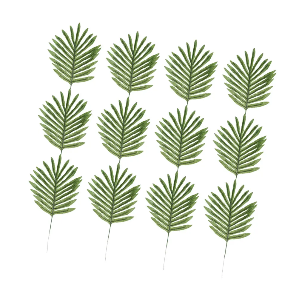 

12 Pcs Artificial Leaves Decoration Long Term UsePlant Home Garden Balcony Decor Fake Forest Leaf Arrangement