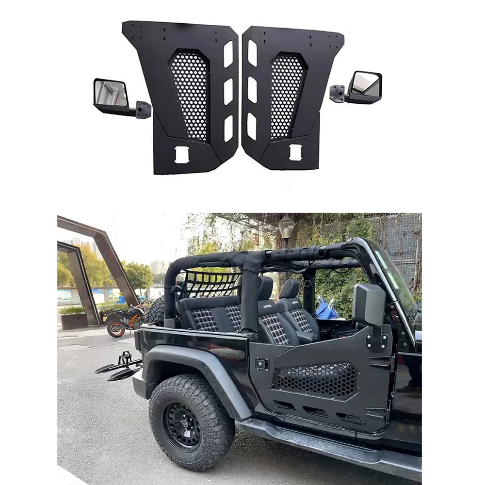 

Lantsun JL1173 Steel Half Door With Mirrors For Jeep For Wrangler JL 2 Door
