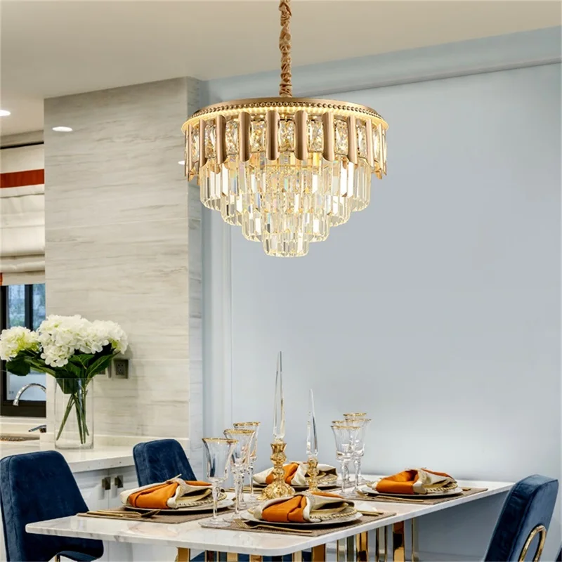TINNY Ceiling Light Modern Luxury Crystal Lamp Fixtures LED Home For Dining Room Decoration