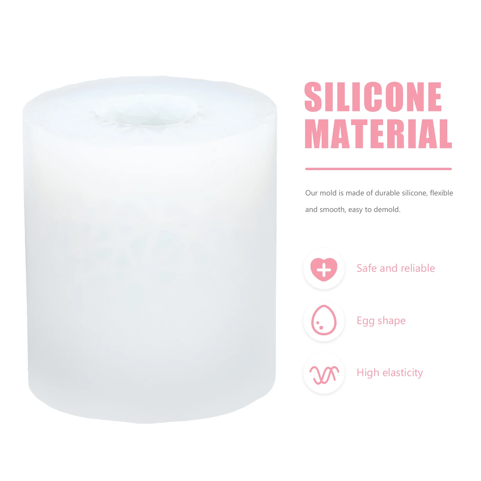 

Silicone Egg C Mold Clear Texture DIY H made Craft Molds Scented Soap Making Supplies Flexible Durable Easy Demold Wax Molds