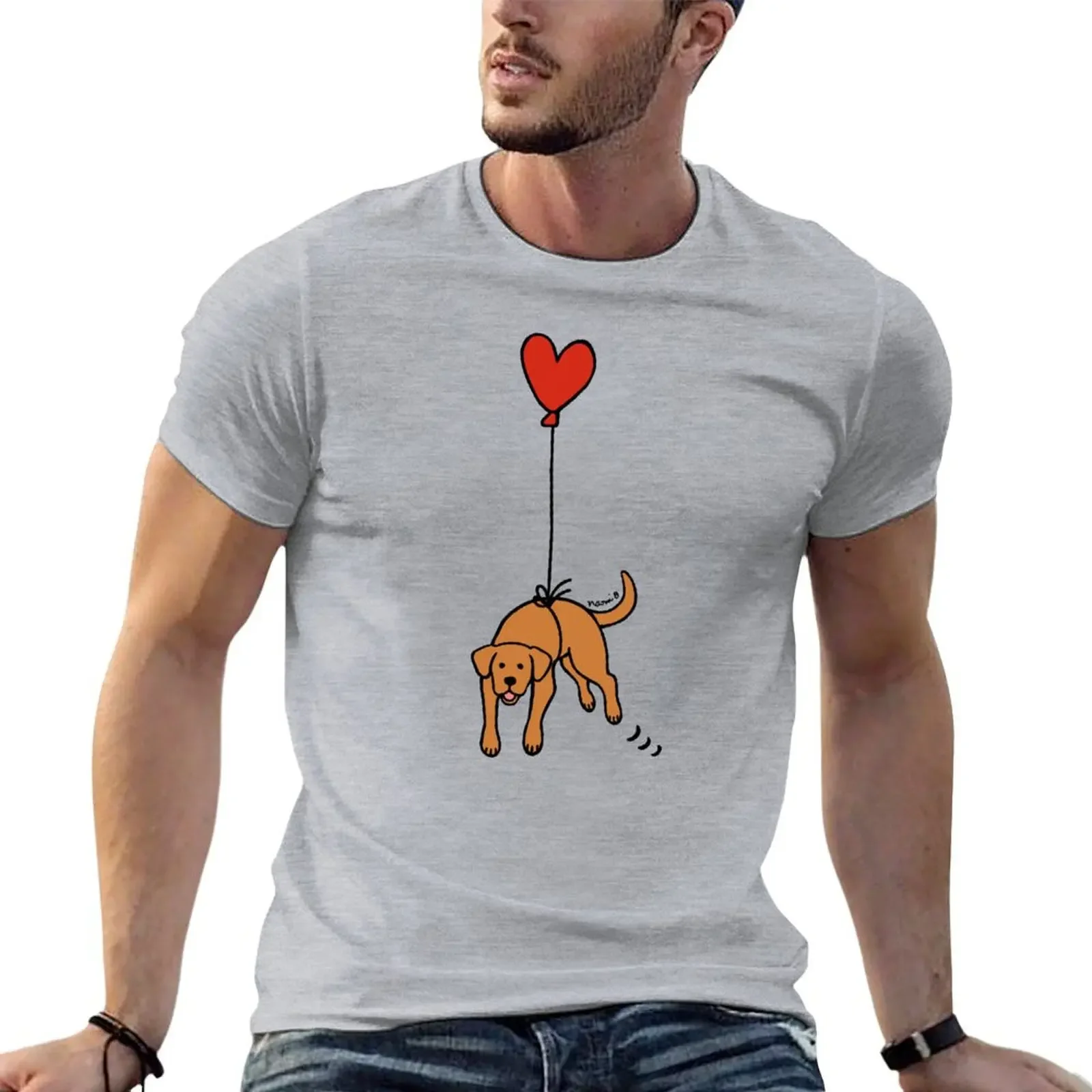 

Fox Red Labrador Floating in the Air T-shirt cute clothes Blouse sweat shirts, men