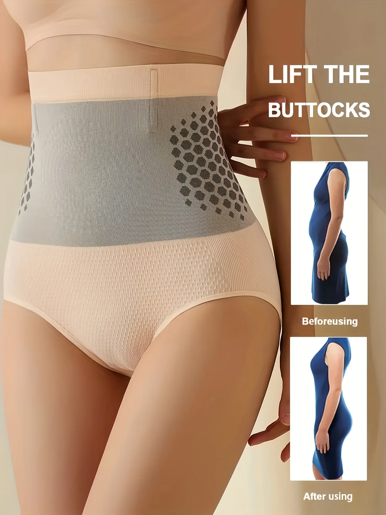Abdomen Shaping Warm Pants Tummy Control Butt Lift Breathable Waist Shaper Slim Shapewear High Waist Compression Shapewear Pants image 3