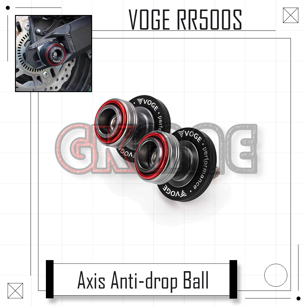 

New For Loncin VOGE RR500S RR 500 S Motorcycle Modification Front And Rear Axle Anti-fall Balls Wheel Fork Protection Bar