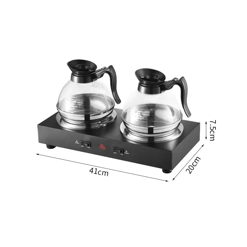 Double Head Heating Insulation Plate Base Coffee Pot Insulation Furnace Hotel Restaurant Tea Milk Constant Temperature Furnace