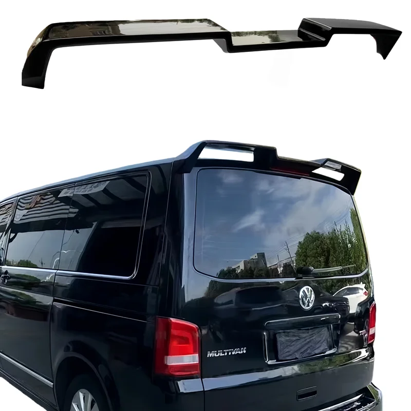 Für Volkswagen Multivan T6 2015-2019 MPV Dachspoiler Auto-Heckspoiler Splitter Hochglanz-Schwarz Heckklappen-Lippe Flügel