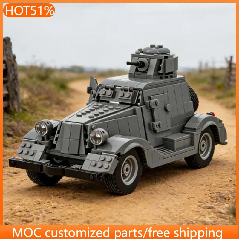 

739 деталей, конструктор «Бронированная машина BAMOC-20», легкая бронированная машина MOC, модульный конструктор, игрушка для мальчиков, подарок на Рождество