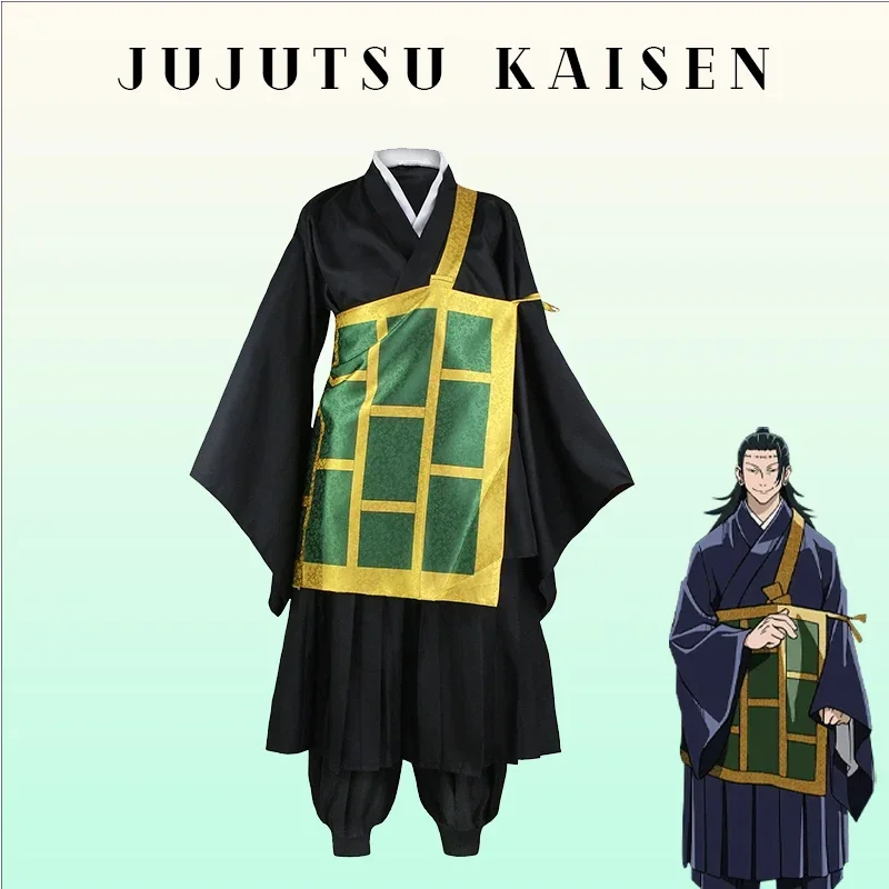 Jujutsu Kaimmense Geto SuNAFTA u Cosplay Costume, Kimono Noir Bleu, Uniforme Sв, Anime Everthe, Costumes d'Halloween pour Femmes et Hommes