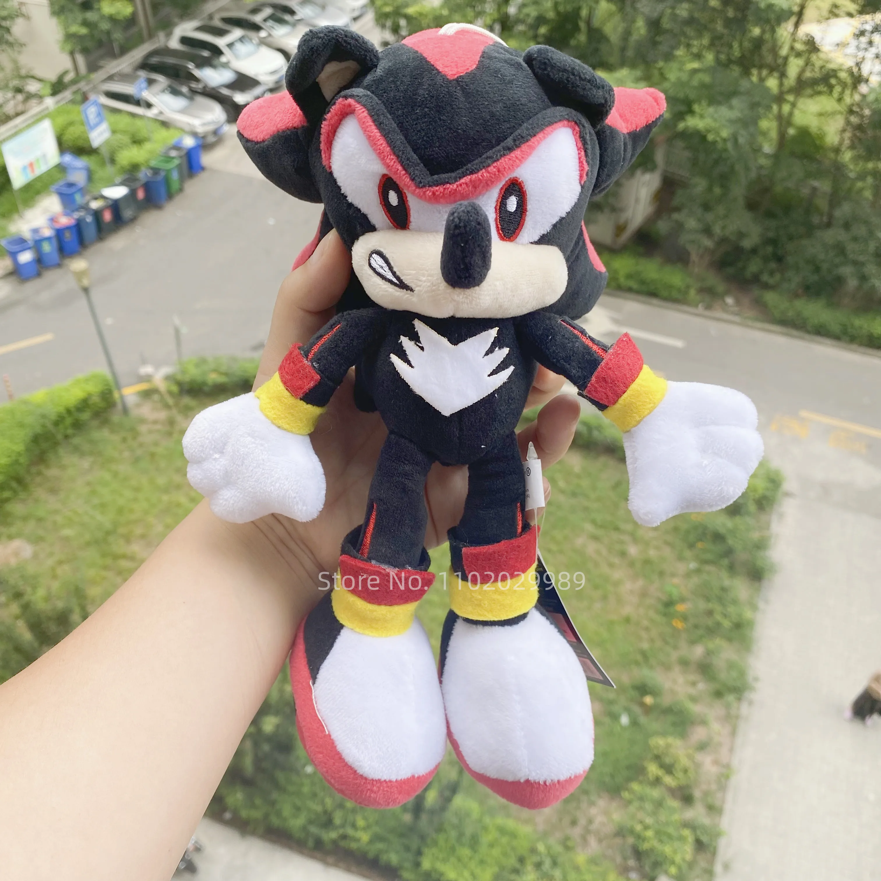 25cm New Shadow the Hedgehog Knuckles the Echidna Cute Stuffed Plush Doll Animal CartoonToys Kids Birthday Gift