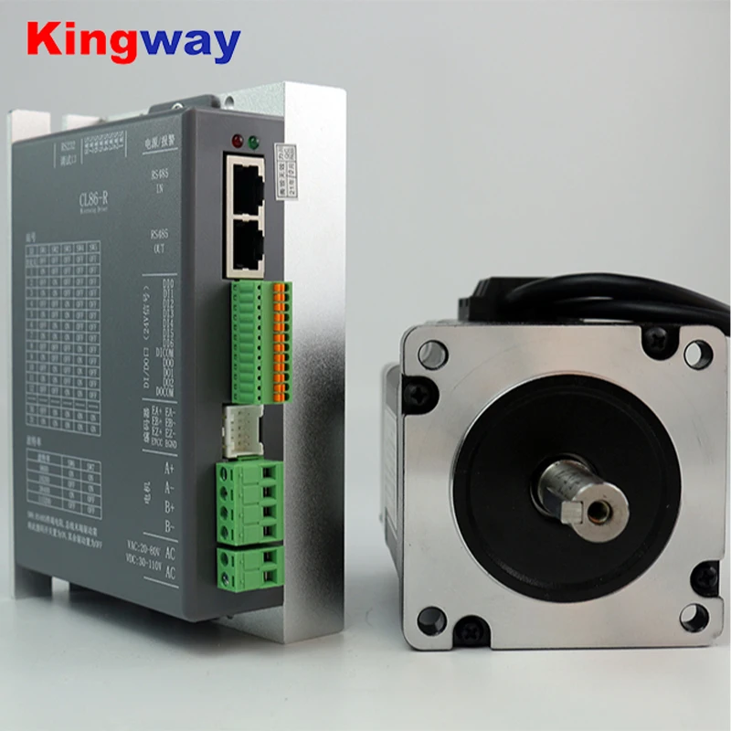 RS485 nema 34 stepper motor 4.5N.m 6A 2 Phase closed loop stepper motor with driver kit LC86H280+CL86R