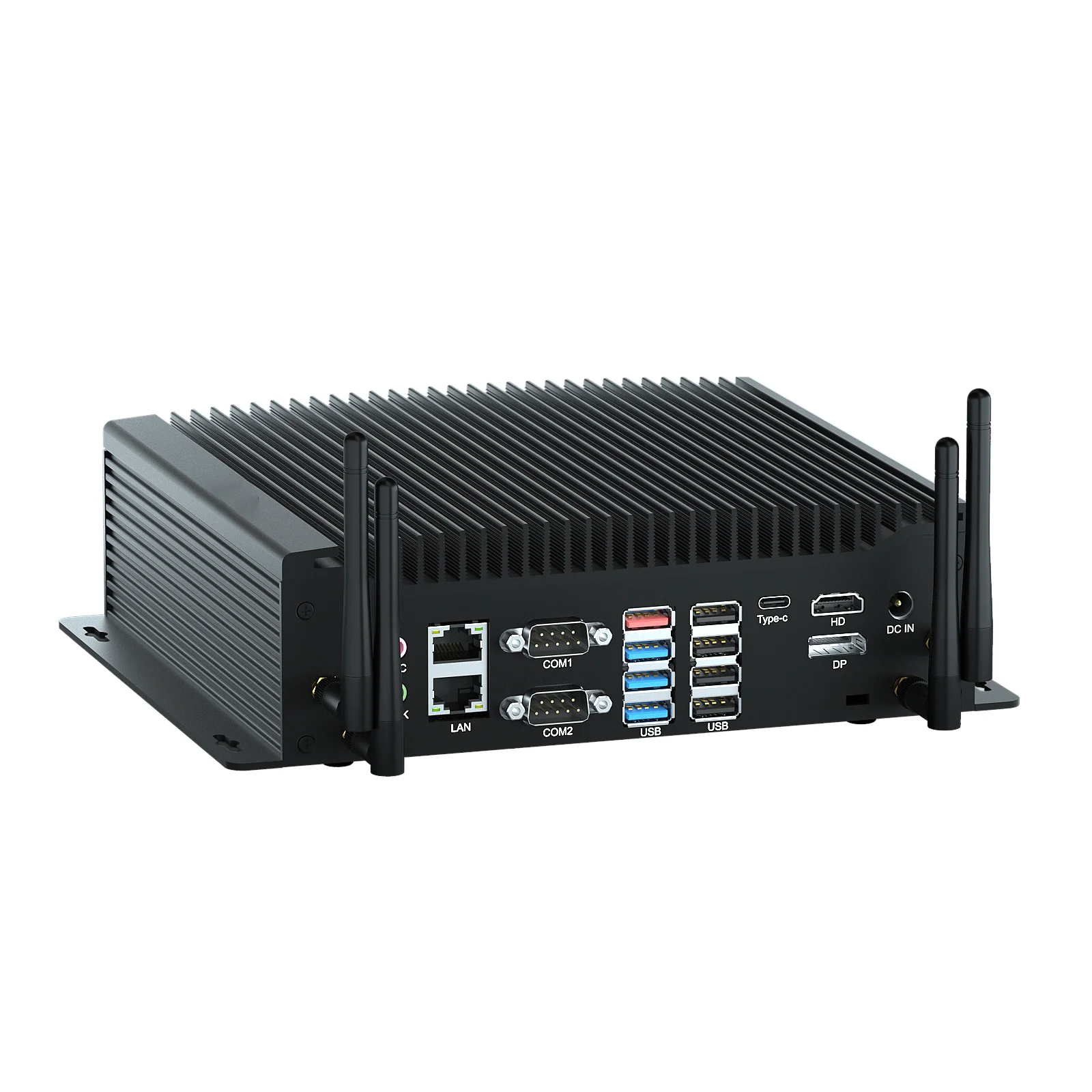 HYSTOU Industrial Mini PC Intel Core i5 8250U  6 COM  DP 4 USB3.0 4 USB 2.0 HD-MI Fanless Computer