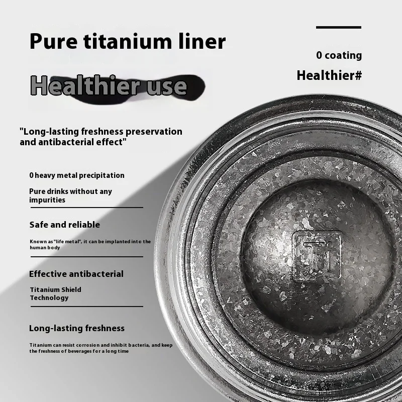 كوب معزول من التيتانيوم فاك 7 أونصة | كوب بجيب مزدوج الجدار | قسط للجنسين | خفيفة الوزن للاستخدام في الهواء الطلق واليومية #3