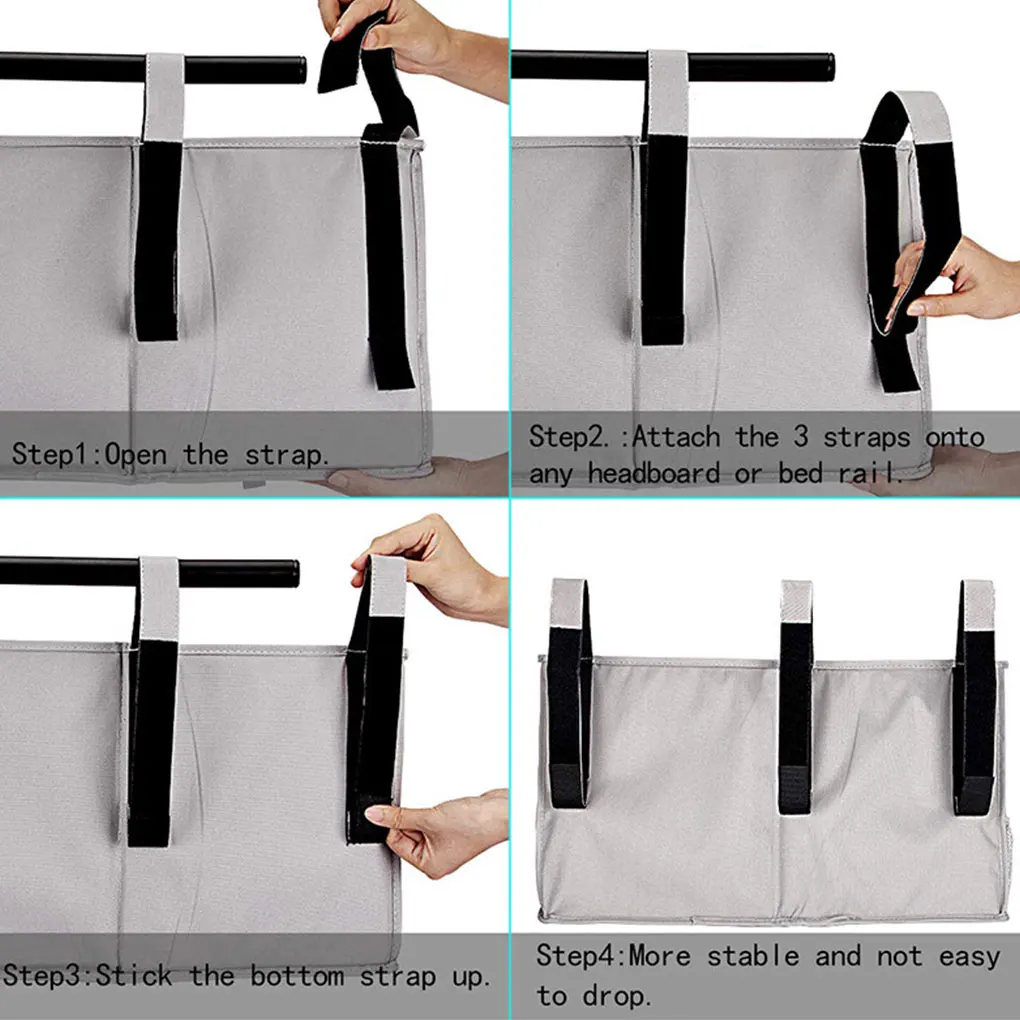 Space-saving Hanging Bed Organizer No Loose Thread Maximum Utilization Odorless Organiser Bunk Bed