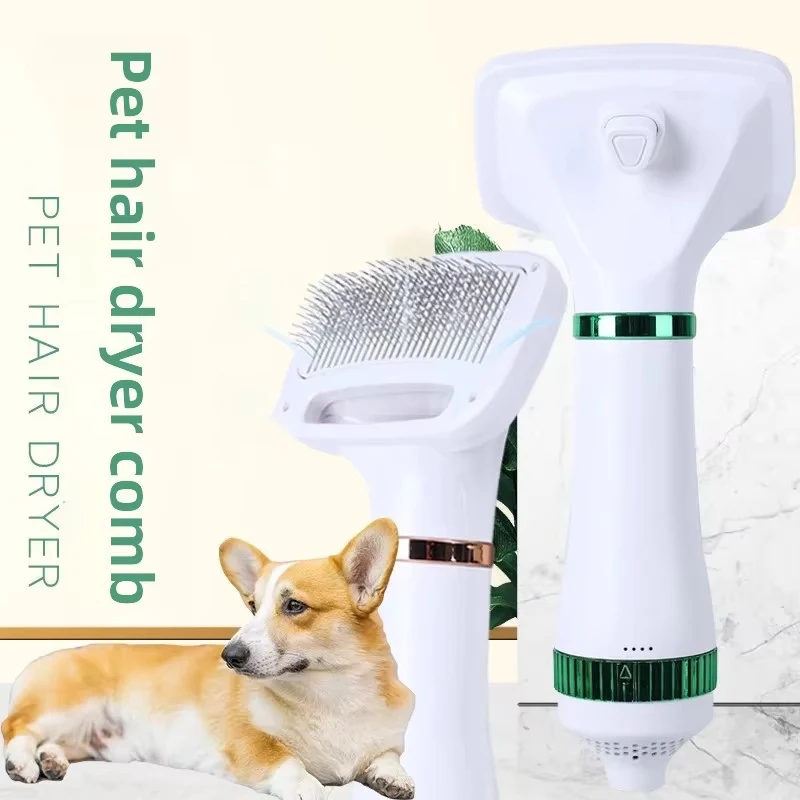 2 in 1 Pet Dog Grooming Hair Dryer for Cats Dogs Comb Brush Hair Removal Portable Dog Blower Professional Pet Furry Drying Brush