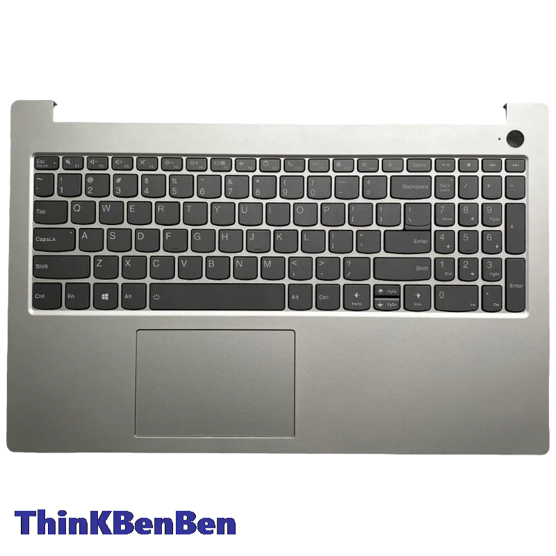 

US English Silver Keyboard Upper Case Palmrest Shell Cover For Lenovo S15 G2 ITL ACL 5CB1D05154