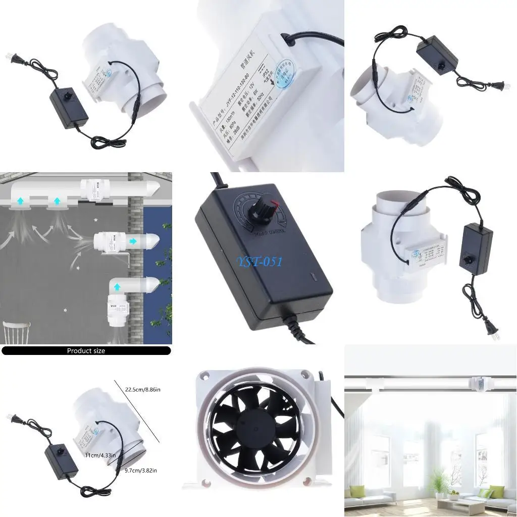 

E15A впускной экстрактор Fume Extractor Blower 13 Вт скорость вентиляционного отверстия регулируем