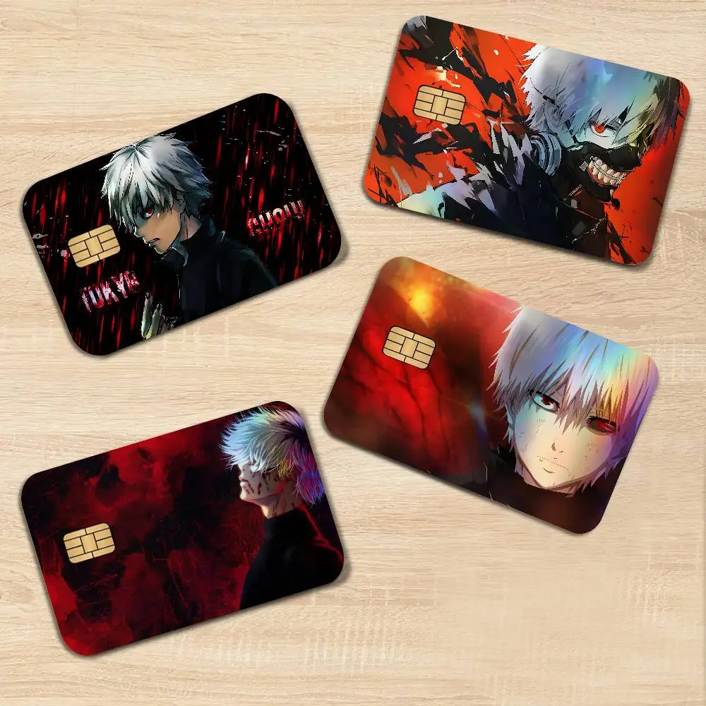 Anime Tokyo Ghoul Laser Glitter Bank Card Stickers Fashion Multi Scene Art Decor Decals