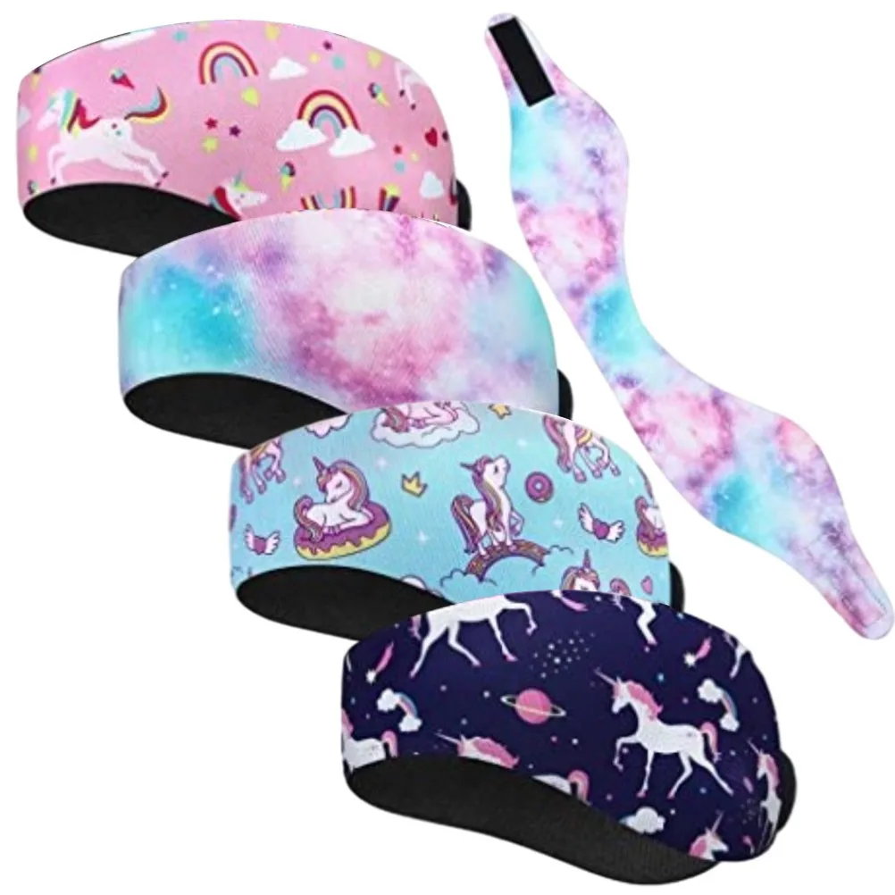 Regulowana opaska do pływania dla dzieci, dorosłych, neoprenowa opaska dla pływaków, wodoodporna opaska na uszy i włosy dla mężczyzn i kobiet.