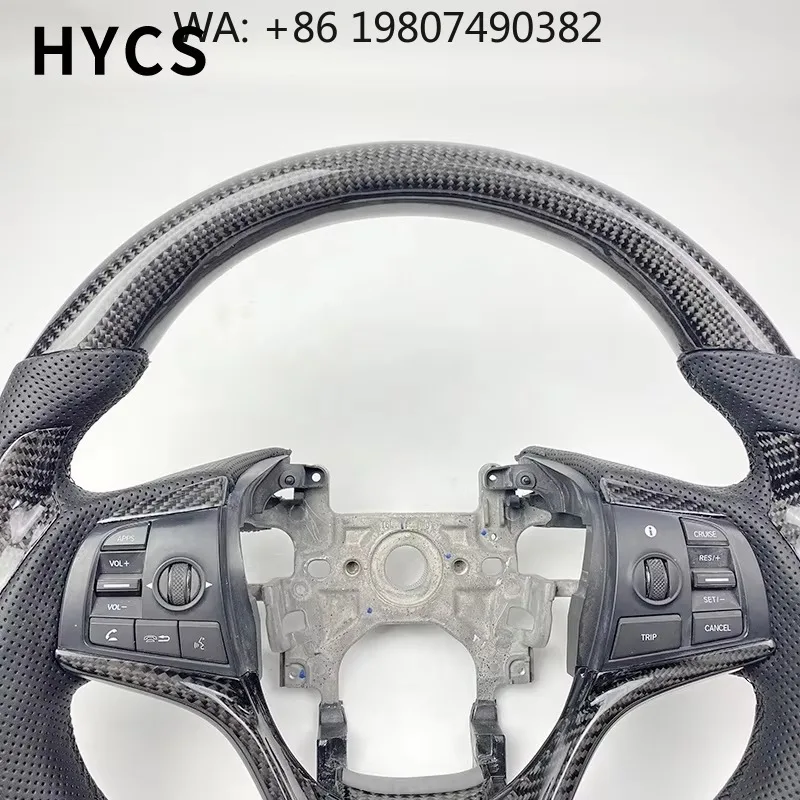 Volante de Couro e Fibra de Carbono JDM Racing, Design para Tuning Diário, Acessórios Universais para Upgrade de Interior de Carros