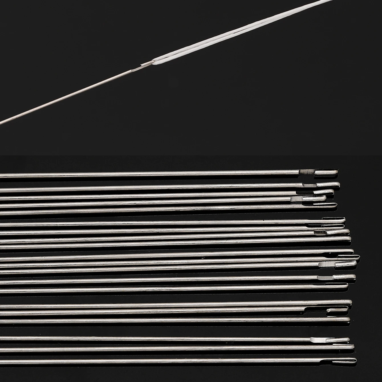 3/5/7pcs Beaded Needles With Steel Needles, Long And Thin Beaded Leads, Side Threaded Hooks And Beads For DIY Handmade Jewelry