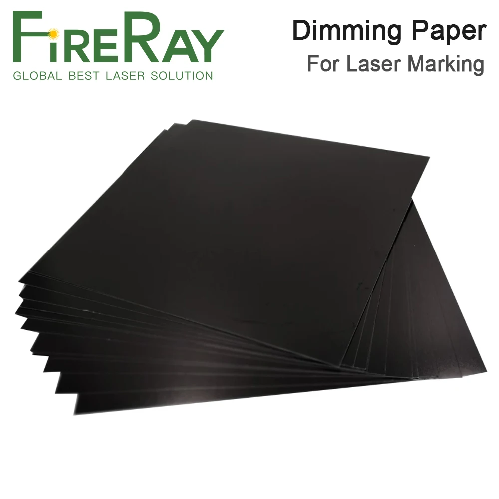 FireRay 30 ชิ้น/ล็อต Double Faced Dimming กระดาษเลเซอร์เส้นทางปรับสําหรับ YAG เลเซอร์เครื่องหมายเครื่อง
