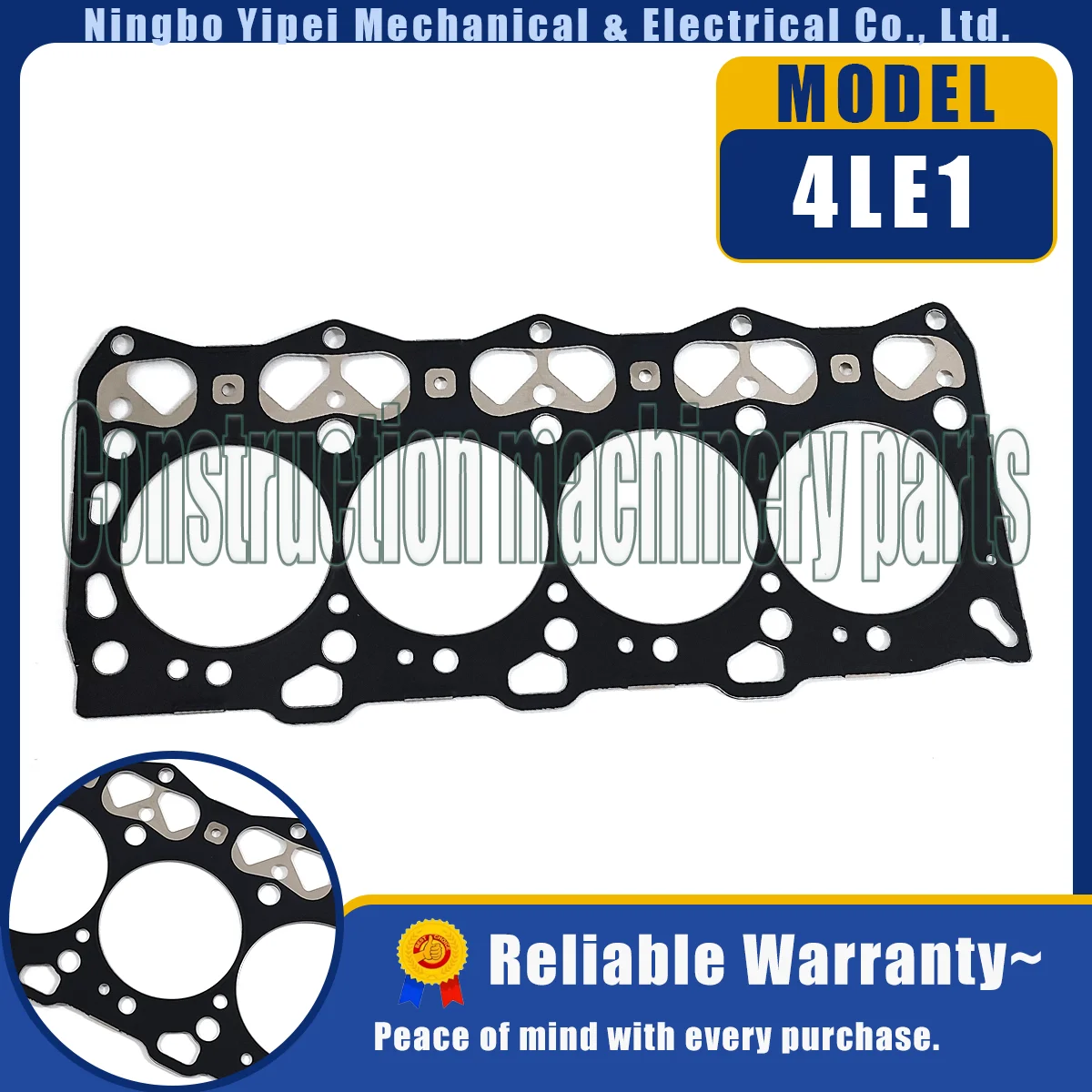 4LE1 full head gasket set kit for Isuzu engine Hitachi JCB Excavator Generator