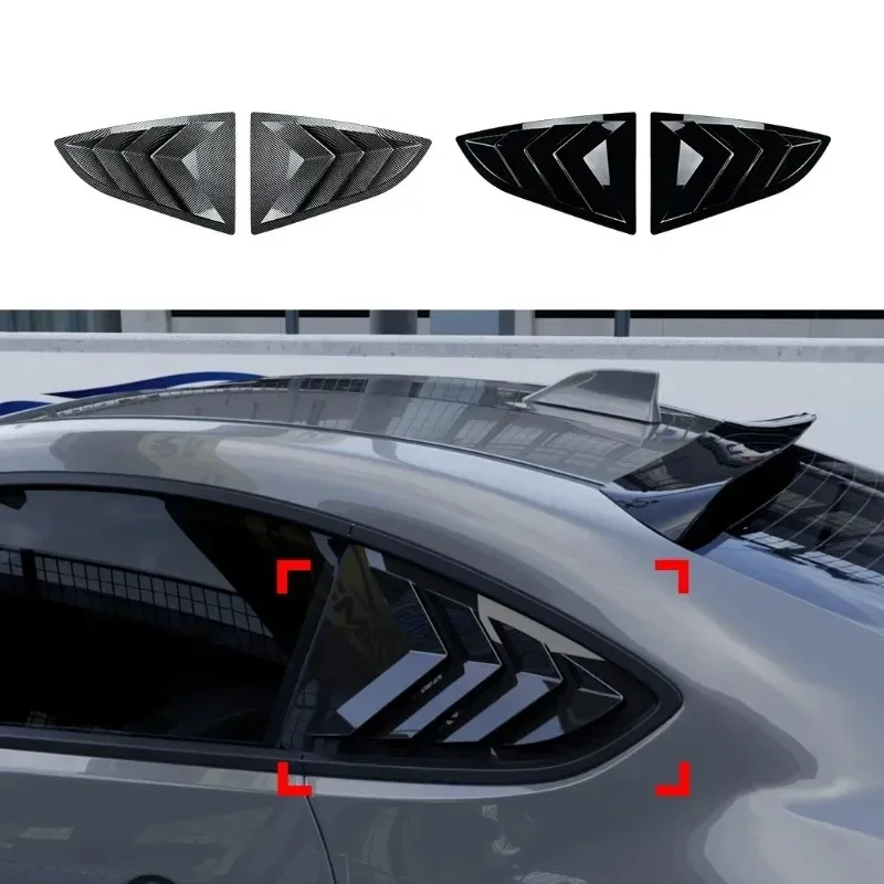 

For Toyota GR86 Subaru BRZ 2022-2026 ABS Car Rear Side Window Rear Triangle Window Spoiler Louver Trim Exterior Accessories