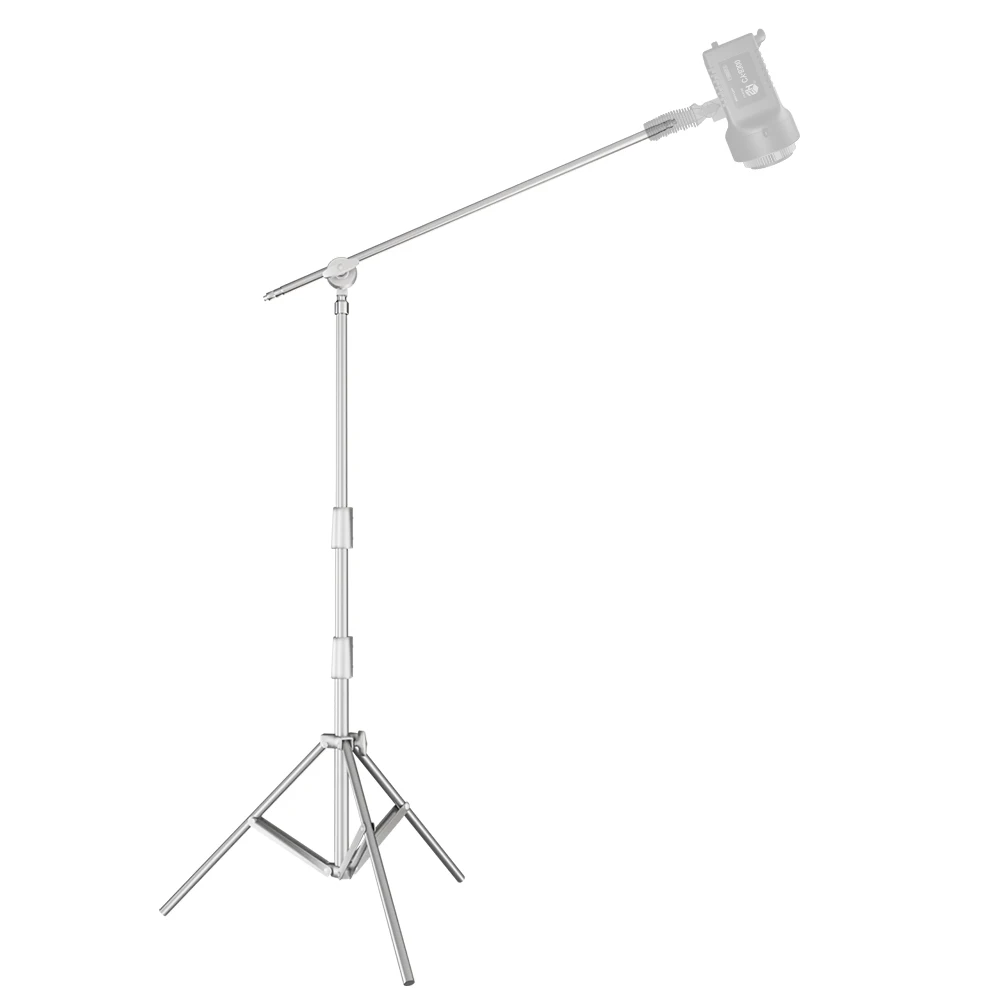 Century Stand Heavy Duty C Stand 290cm/ 9.51ft with 3.51ft/107cm Boom Arm Stainless Steel Photography Studio Video Reflecto Flag