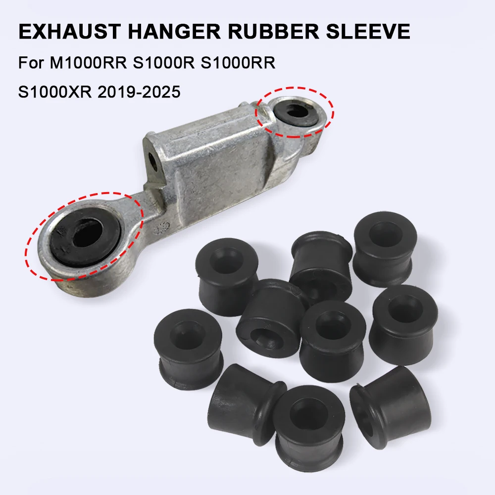 

Motorcycle Exhaust Hanger Rubber Sleeve For BMW M1000RR S1000RR S1000XR S1000R 19-25 Exhaust Bracket Shockproof Case Accessories