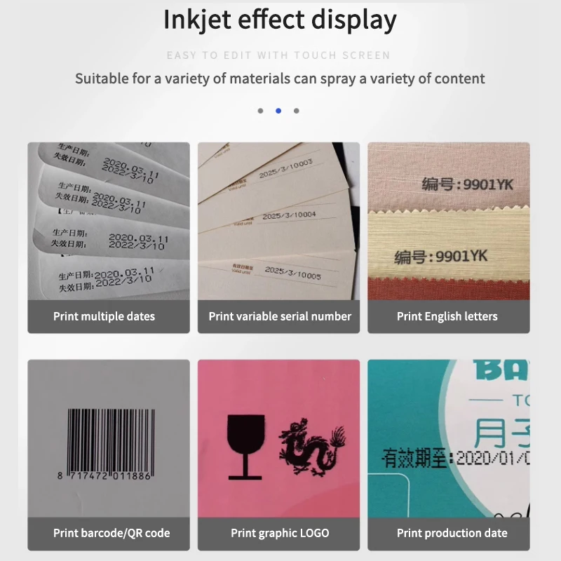 

Automatic Inkjet Printer Small Intelligent Paper Counter High Speed Paging Coding Machine Plastic Film Aluminum Foil Bag Print