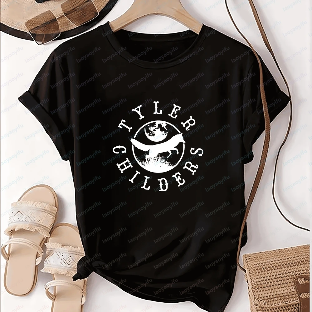 Retro Country Singer Tyler Childers' Summer Trend Short-sleeved Unisex Shirt with Patterned Comfortable T-shirt Design