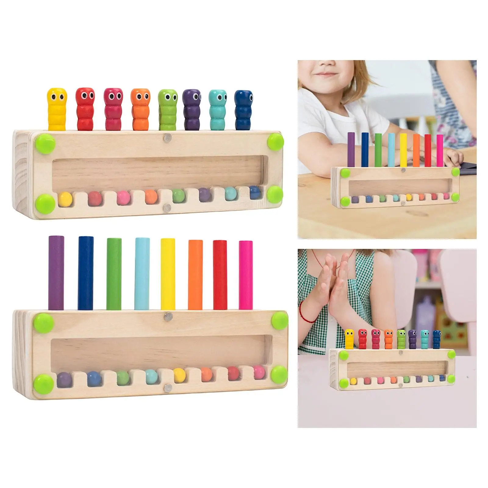 カラーマッチングゲーム、感覚認知色認識、色分類おもちゃ、子供、大人、旅行、家族の集まりのための教育玩具