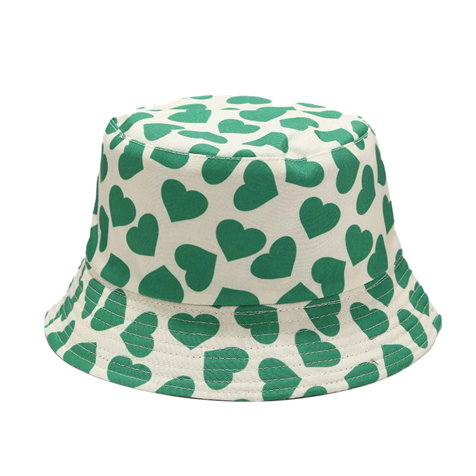 Unisex Fashion Heart Bucket Hat Summer Fisherman Cap For Men Women Teens Camouflage Outdoor Summer Fisherman Ricard Caps