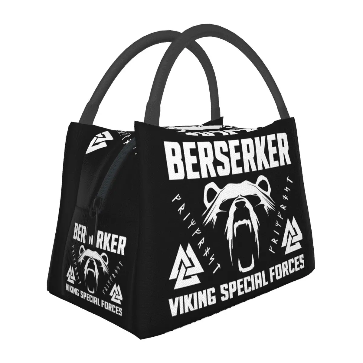 Berserker Viking Insulated Lunch Bag for School Bento Storage Food Boxes Portable Container Cooler Thermal Lunch Box Tote