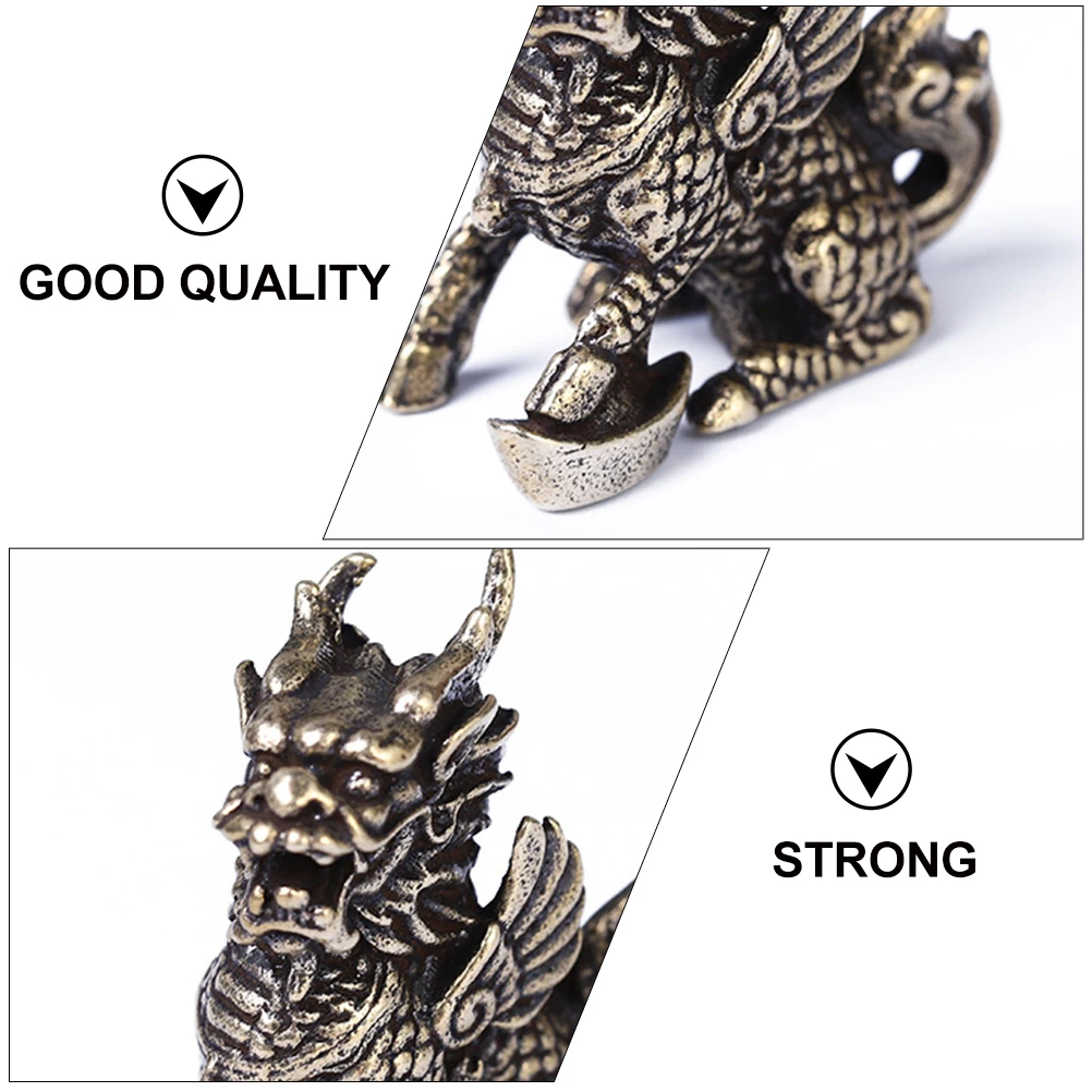 

2Pcs Brass Kylin Figurines Feng Shui Wealth Prosperity Home Decorative Ornaments Desktop Adornment