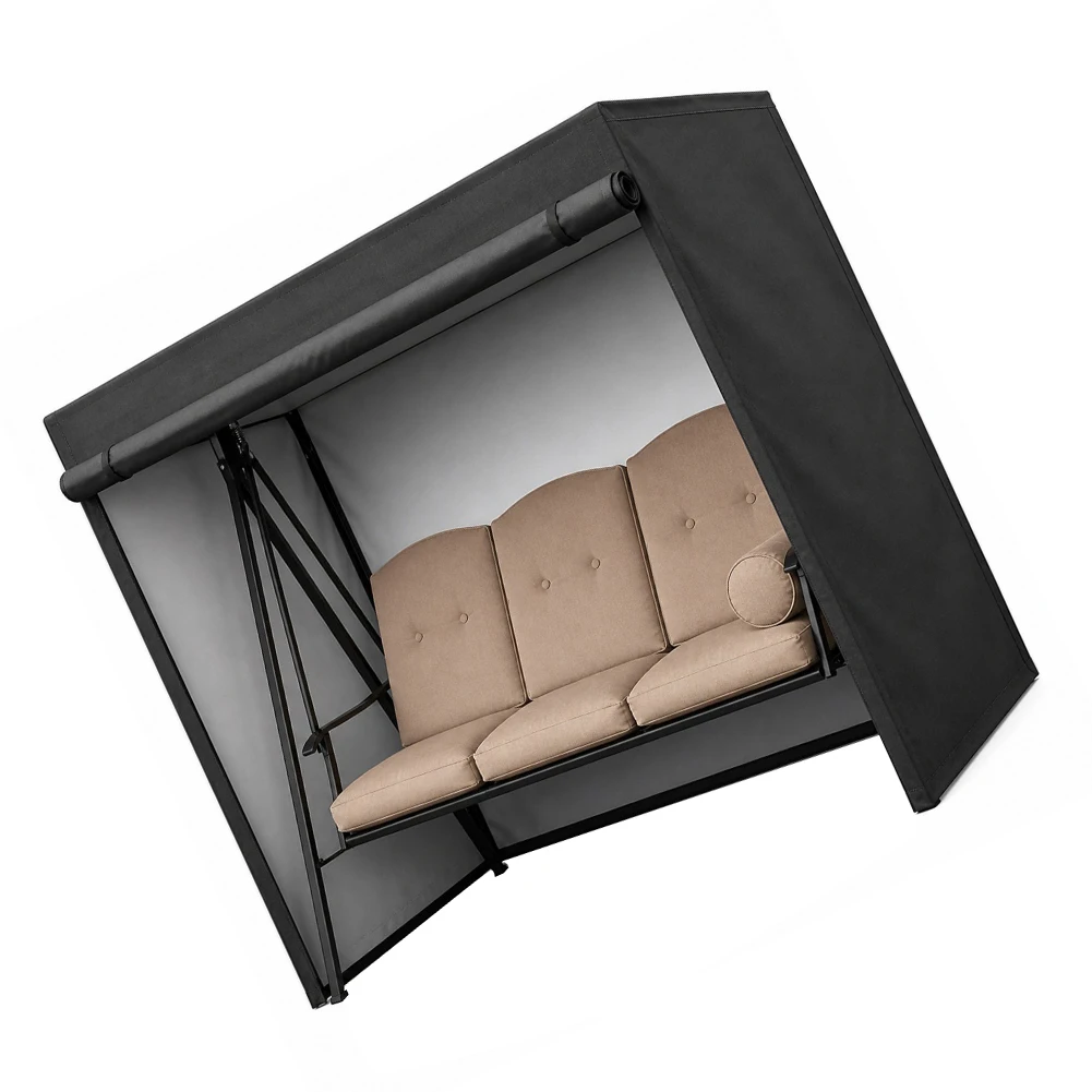 Weather Resistant Swing Cover Outdoor 223 x 152 x 183 cm Oxford Fabric Patio Swing Protective Canopy Full Coverage
