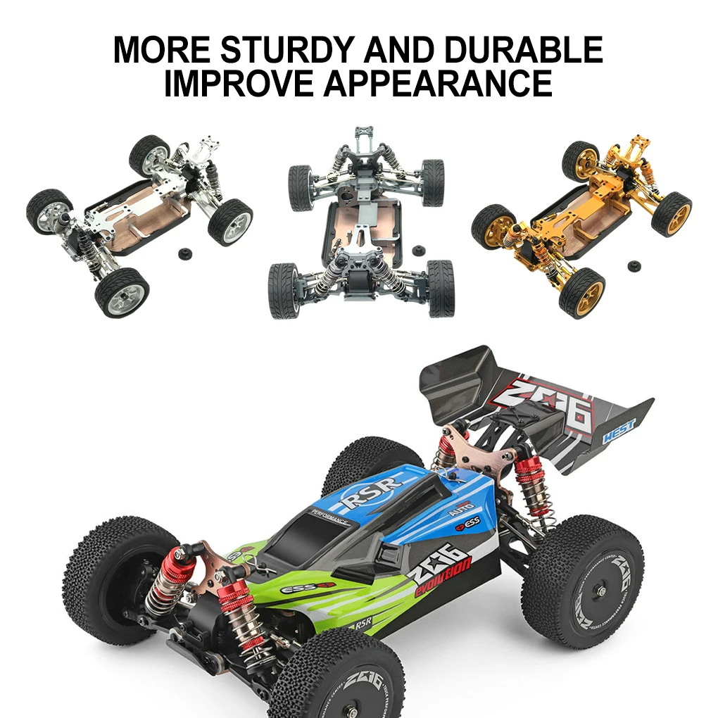 1/14 Aluminum Alloy Precision Car Frame For 144001 RC Car Part RC Car Accessories Replacement Parts RC Upgrade Part