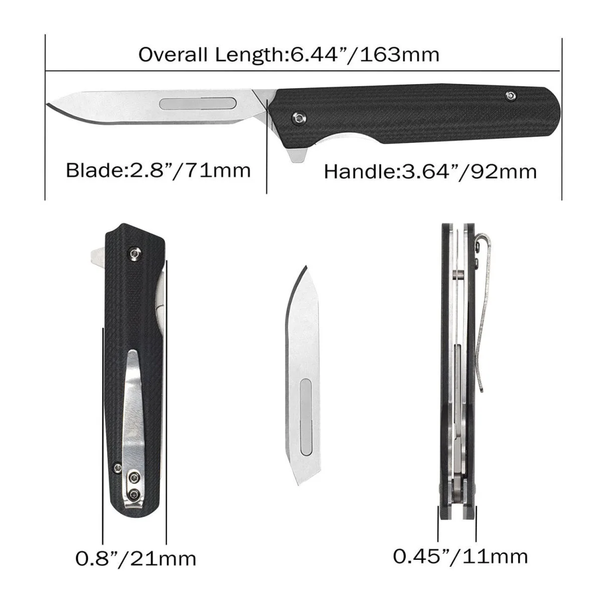 G10 Folding Knife Multi-function Sharp Knife Outdoor Self-defense Knife Cutting portable utility knife No. 60 blade scalpel