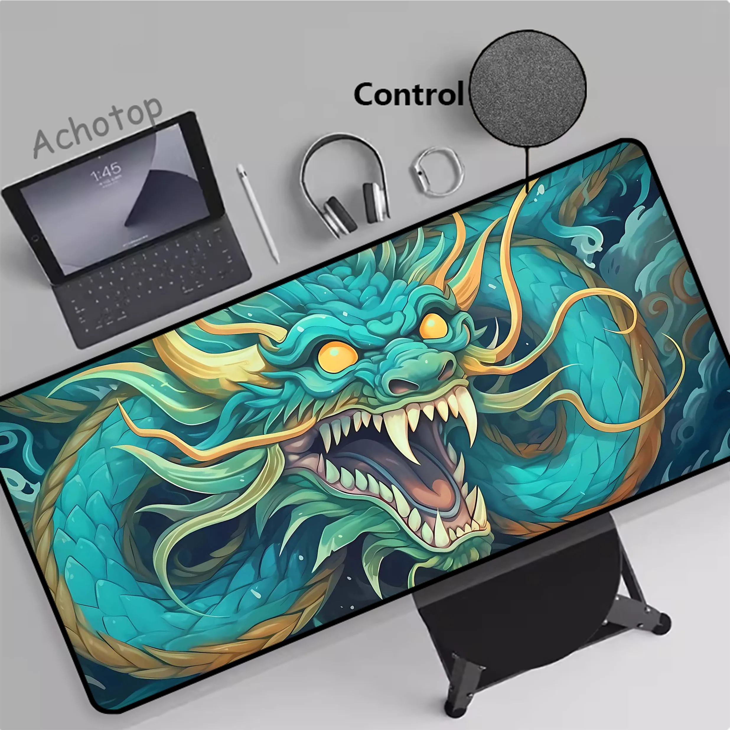 Gaming Table Carpet Gamer Computer Desk Mat Rubber Mouse Mat 9040 Chinese Style Dragon Control Mouse Pad Game Mat Gamer Mousepad