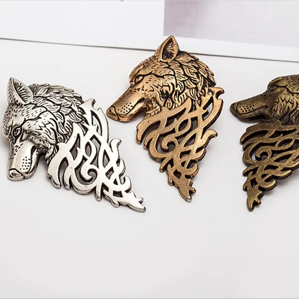 Jewelry Women Brooch Pin Badge Vintage Men Wolf Lapel Collar Shirt Jeans Jacket Badge