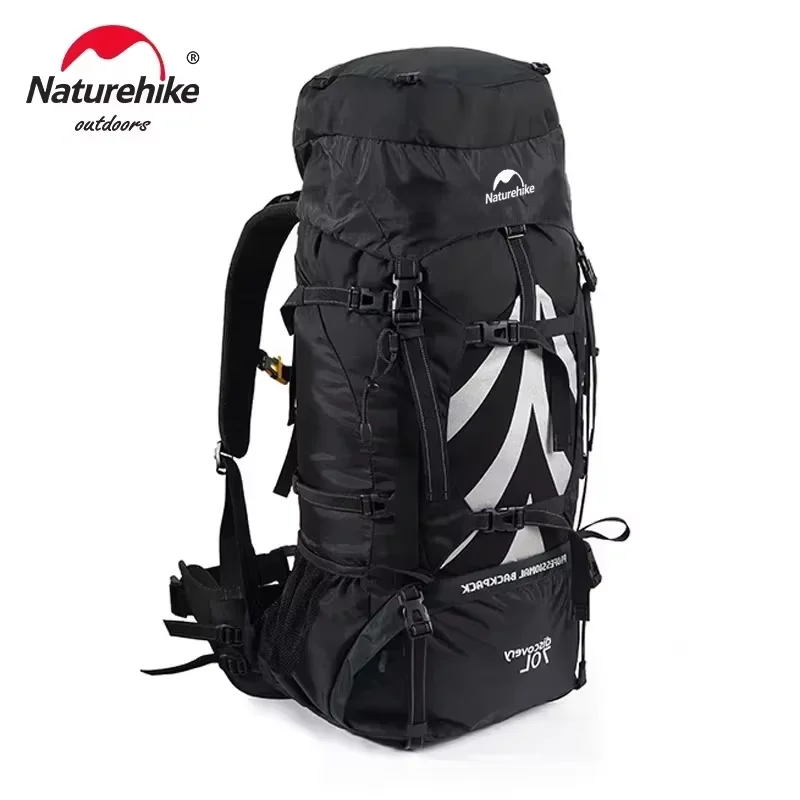 Naturehike Rugzak Professionele Outdoor Wandelreistas Grote Capaciteit 70L Bergbeklimmen Campingtas Ondersteuningssysteem NH70B070-B