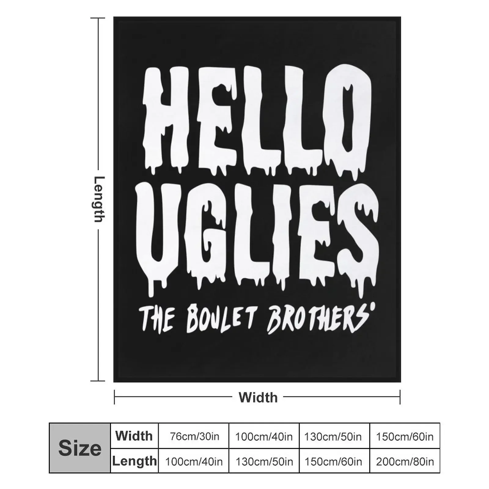 مرحبا القبيحة... بطانية رمي The Boulet Brothers ريتروس فلانيلز للتخييم، بطانيات رمي فاخرة