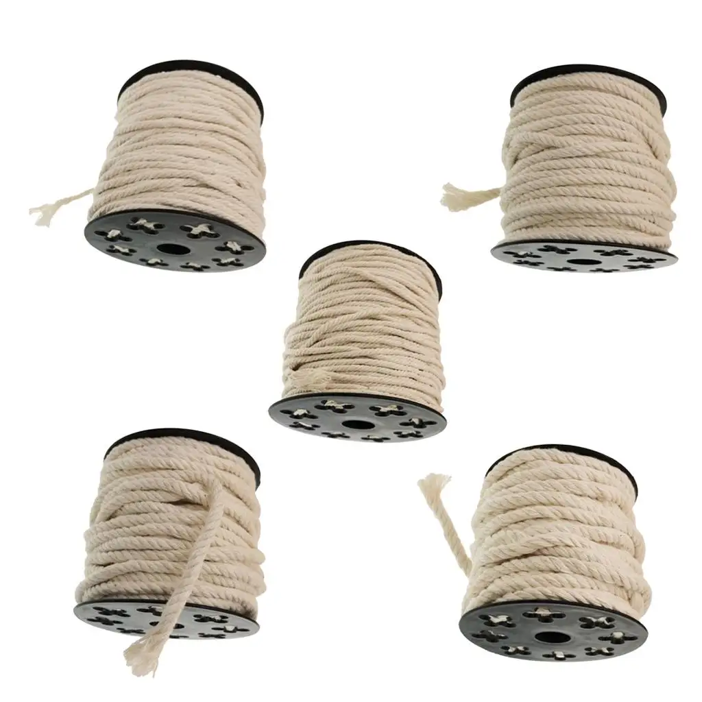 60/50/25/20/ Rope Braided Twisted Cord Twine Sash DIY Craft Wall Hanging Plant Hanger Craft Wedding Home Party Decor Supplies