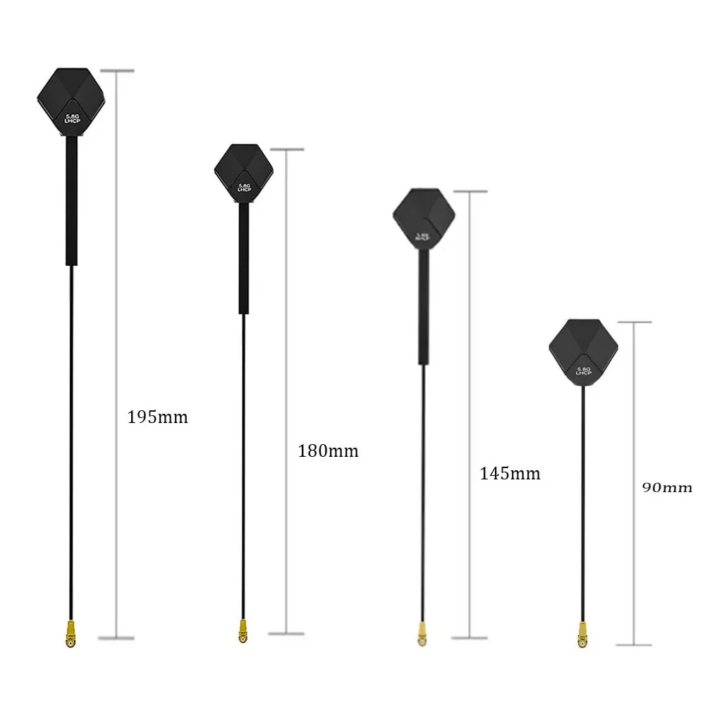 IFlight Albatross V2.1 5.8GHz 2.4dBi antenne UFL LHCP RHCP 90mm/145mm/180mm/195mm pour pièce de Drone de course FPV